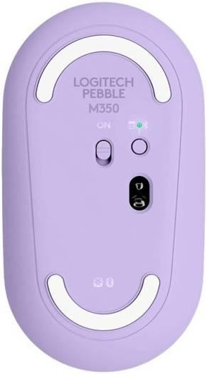 Logitech Pebble M350 Bluetooth Wireless Mode, 2.4 GHz With USB Mini-Receiver, 1000 DPI Resolution, With Quiet Click, For Laptop / Notebook / PC / Mac, Lavender | 910-006752 - eBuy UAE